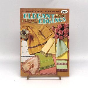 Vintage Coats and Clarks Book 189, Elegant Edgings to Tat Pattern Booklet